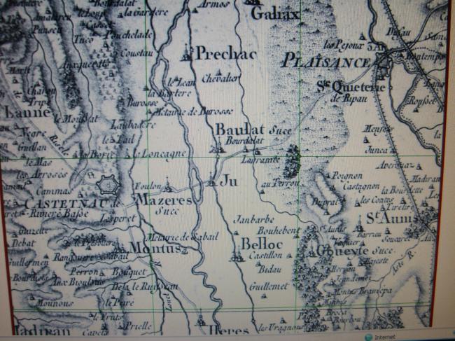 carte ancienne de Castelnau